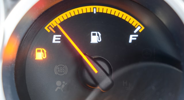 gas gauge on empty